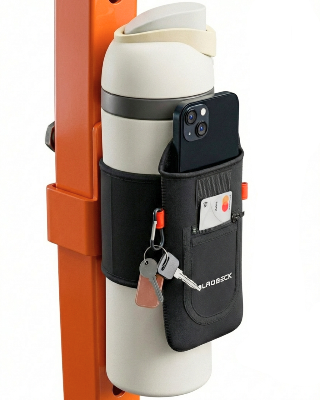 Magnetic Water Bottle Sleeve & Large Phone Holder for Gym | BLAUBECK Magnetic Bag