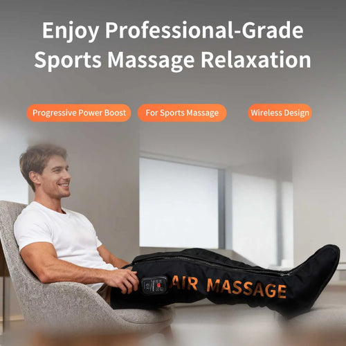 Leg Compression Boots For Recovery 8 Modes, 4 Pressure Levels, Cordless