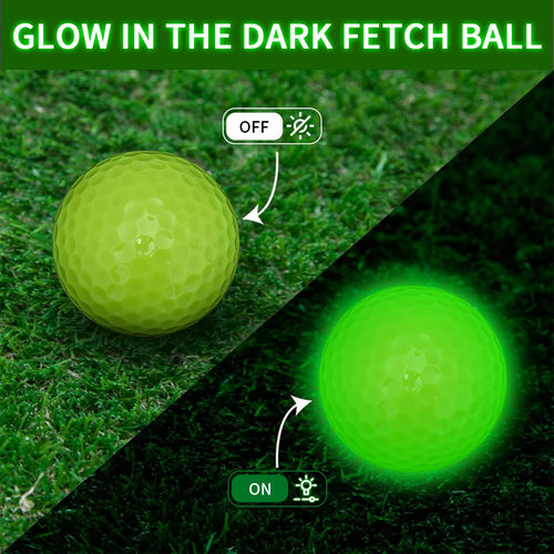 Caiton Glow in the Dark Golf Balls for Night Golf - Bright Fluorescent Luminous Balls, Tournament Quality, No LED Required