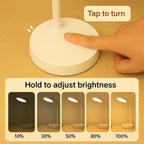 LED Desk Lamp with USB Charging | Adjustable Swan-Neck Reading Light