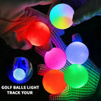 Caiton Glow in the Dark Golf Balls - Set of 6 Impact-Activated, High-Visibility Luminous Golf Balls for Nighttime Play, Ideal Gift