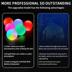Caiton Glow in the Dark Golf Balls - Set of 6 Impact-Activated, High-Visibility Luminous Golf Balls for Nighttime Play, Ideal Gift