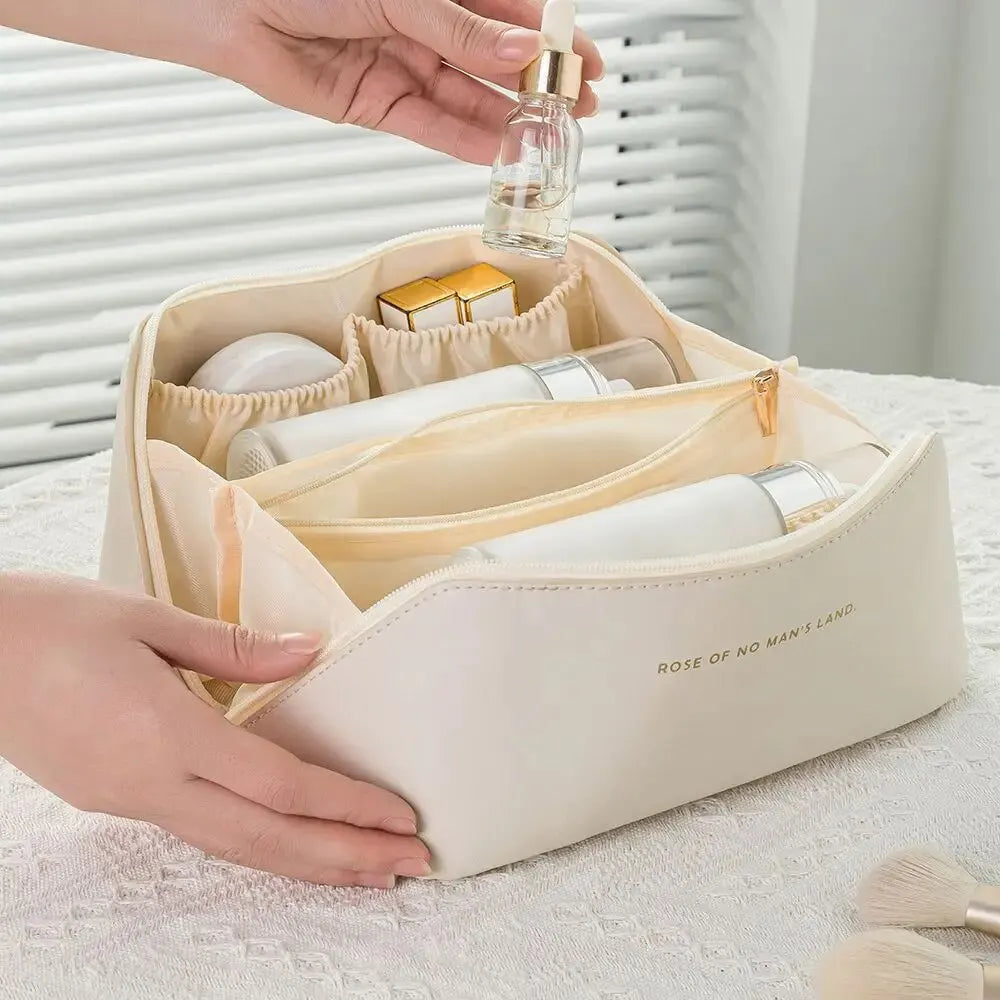 Travel Toiletry Bag with Zipper Closure