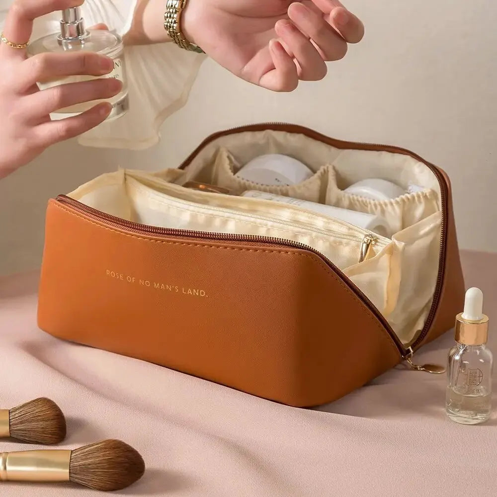 Travel Toiletry Bag with Zipper Closure