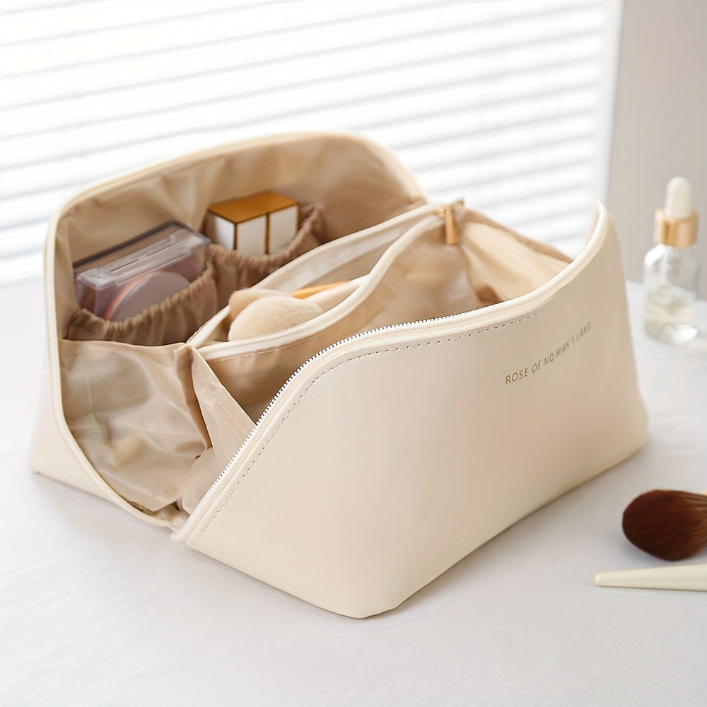 Travel Toiletry Bag with Zipper Closure