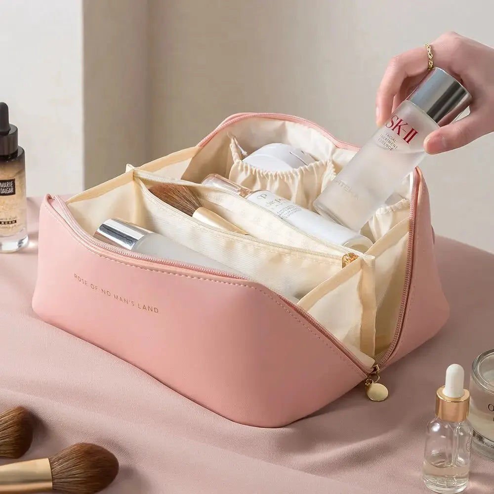 Travel Toiletry Bag with Zipper Closure