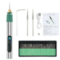Manual Engraving Pen for Wood, Glass, Leather and Stone - Durable Plastic and Metal