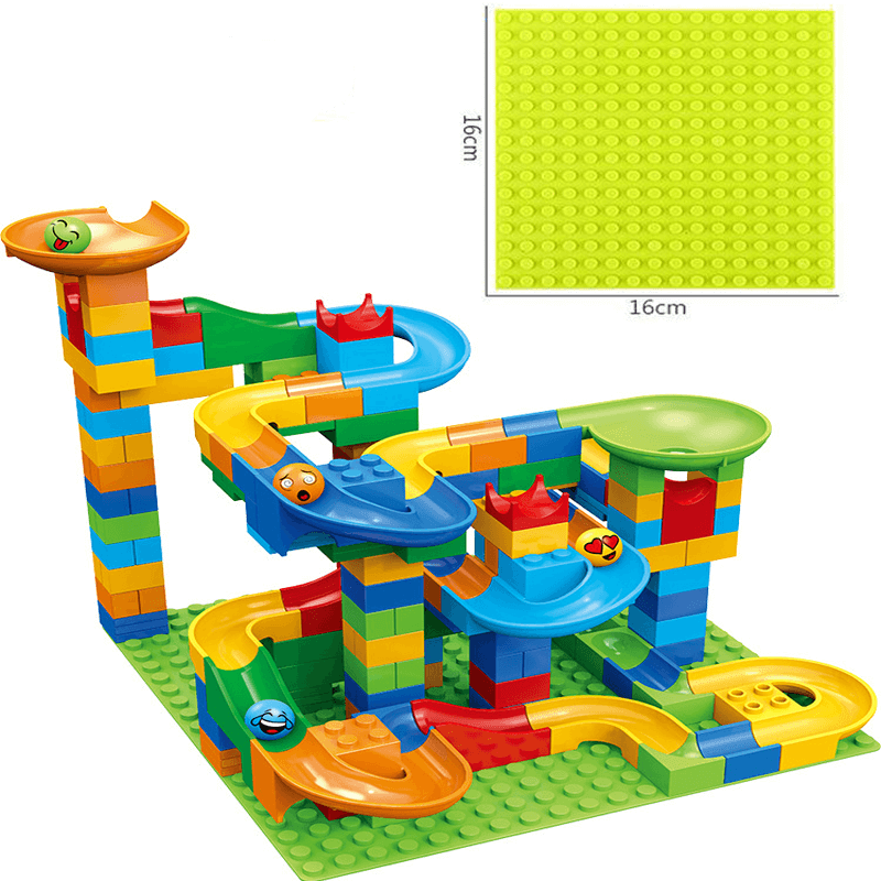Ball Track Building Blocks - Fun Maze with Slides for Kids - Educational