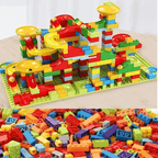 Ball Track Building Blocks - Fun Maze with Slides for Kids - Educational