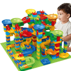Ball Track Building Blocks - Fun Maze with Slides for Kids - Educational