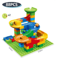 Ball Track Building Blocks - Fun Maze with Slides for Kids - Educational