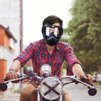 Mask Riding Goggle with Adjustable Non-slip Trip Mouth Filter