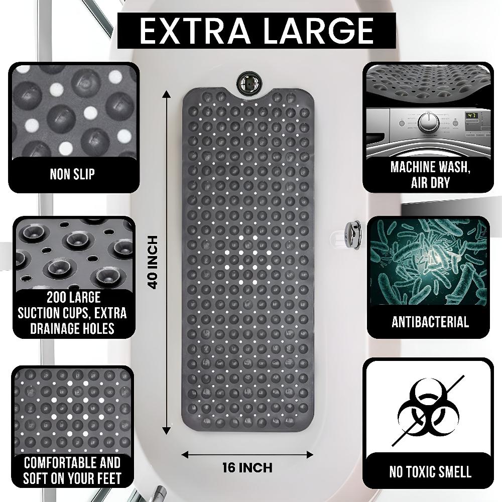 Secure Grip Shower Mat | Anti-Slip & Washable
