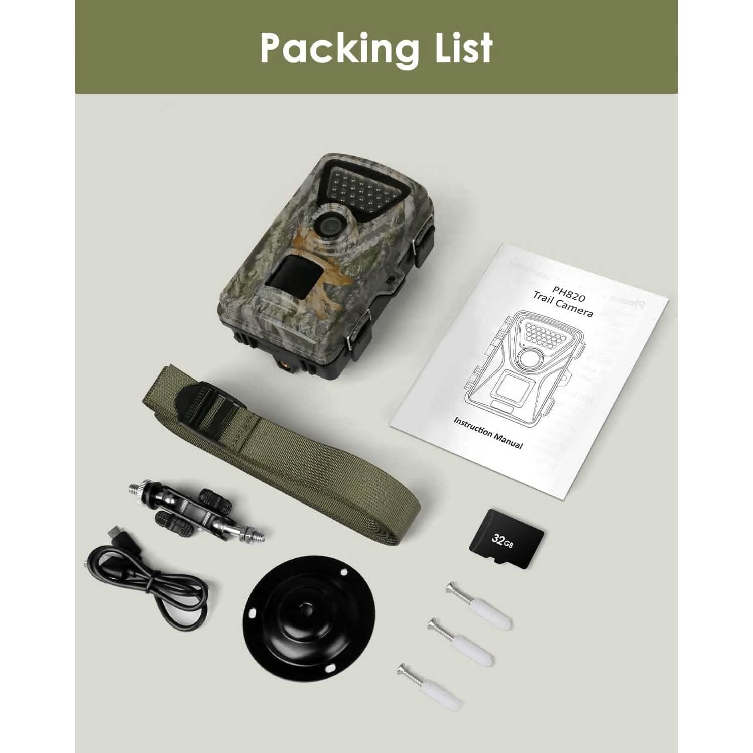 MAXDONE Trail Camera Hunting Camera Game (Refurbished)