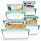 Meal Prep Containers Glass Food Storage Airtight Lids