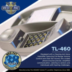 Med-Pat TL-460 Trimline Landline Phone – Wall Mount, Volume Boost, Lighted Ring for Seniors