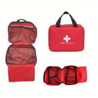 173pcs Large First Aid Kit: Portable Bag For Outdoor Hunting, Hiking, Camping And More - Including Emergency Supplies!