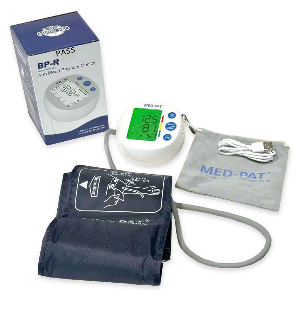 Med-Pat BP-R Round Blood Pressure Monitor | Automatic Digital BP Machine – FDA Cleared