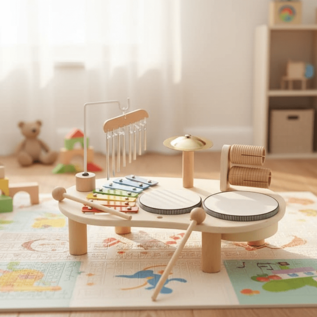 Baby's First Musical Instrument Set - Wood