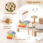 Baby's First Musical Instrument Set - Wood