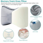 Memory Foam Contour Leg Pillow For Side Sleepers