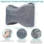 Memory Foam Contour Leg Pillow For Side Sleepers