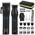 Men Electric Barber Clipper Hair Cutting Combo Set T Outliner Shaver Trimmers