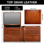 Men's Bifold Wallet made of Top Grain Leather - EliteFold