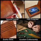 Men's Bifold Wallet made of Top Grain Leather - EliteFold