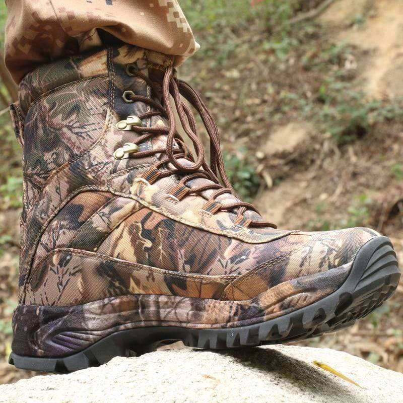 Men's Camo Tactical Water-Resistant Hiking Boots