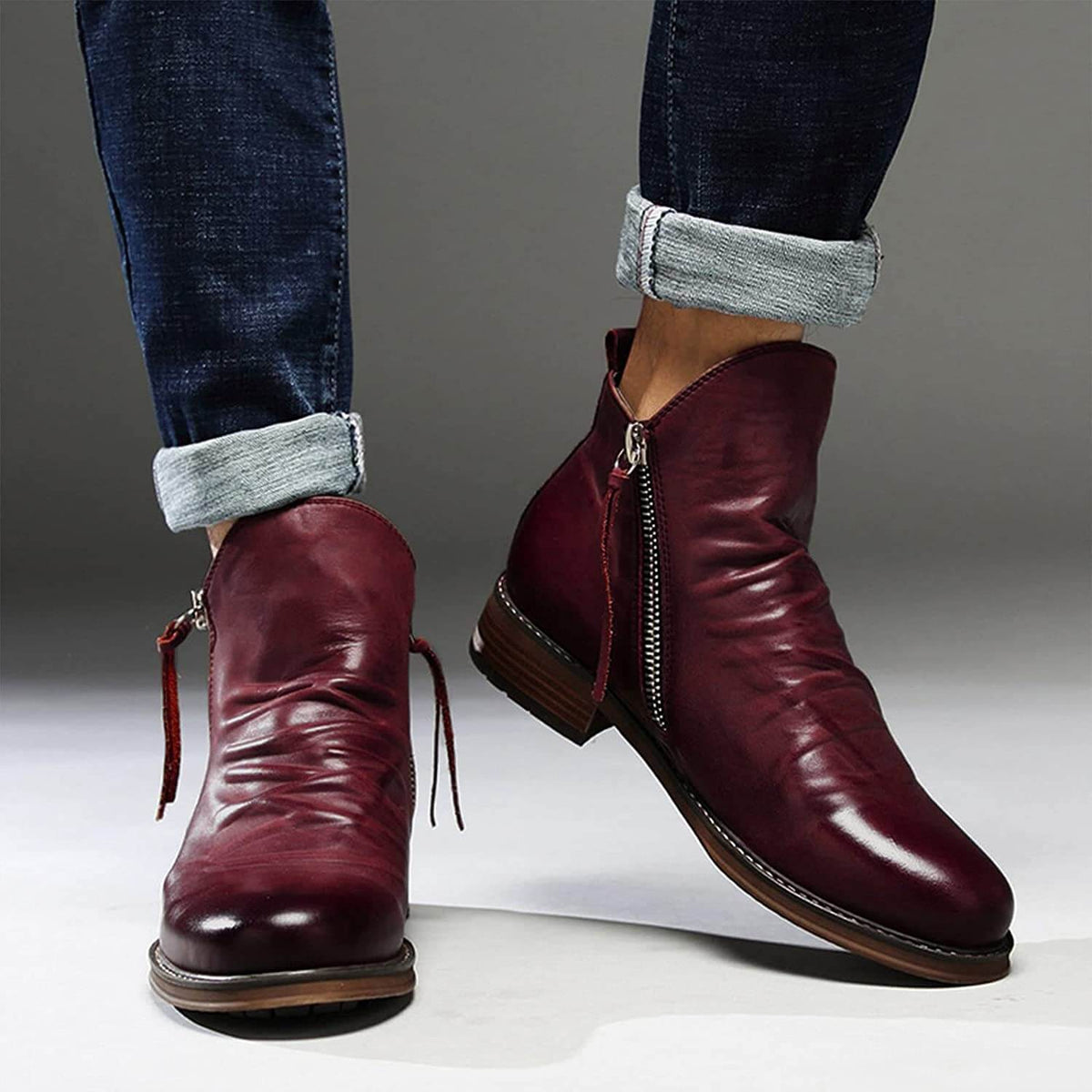 Men's Casual Leather Boots