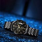 Men's Elegant Multifunction Chronograph Watch
