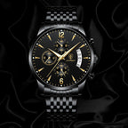 Men's Elegant Multifunction Chronograph Watch