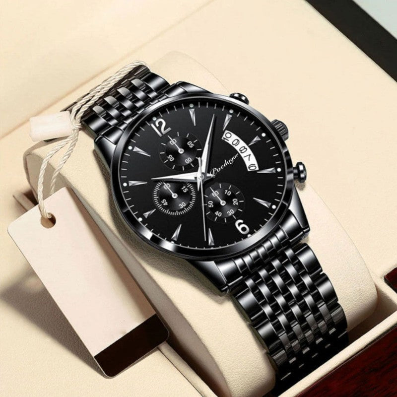 Men's Elegant Multifunction Chronograph Watch