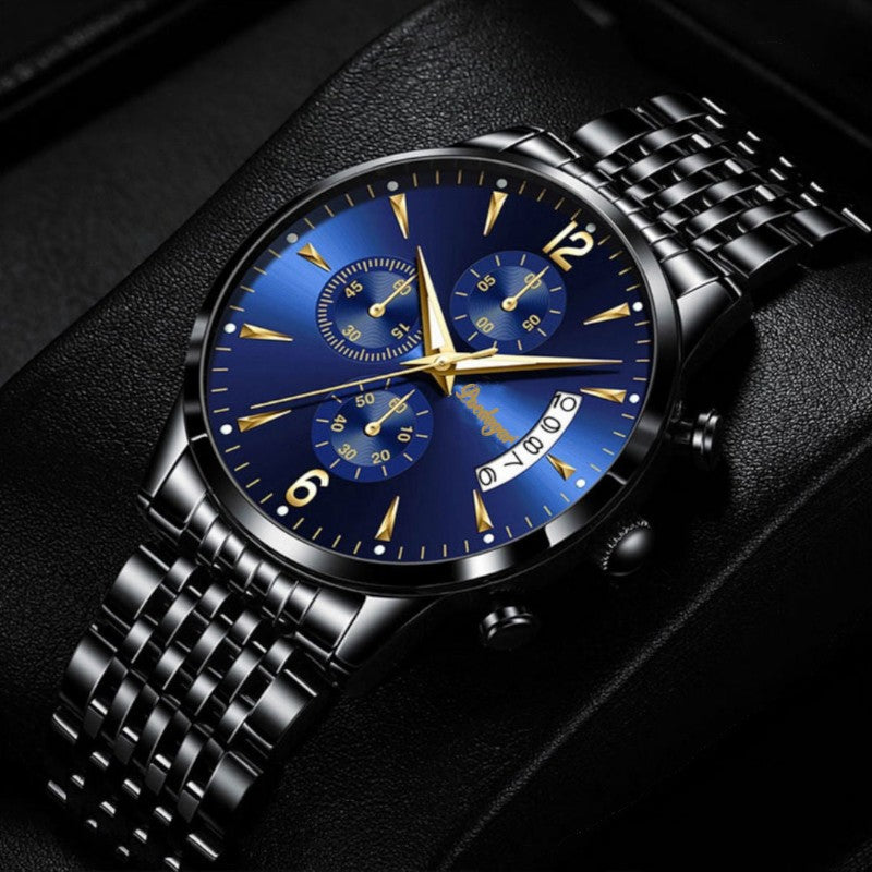 Men's Elegant Multifunction Chronograph Watch