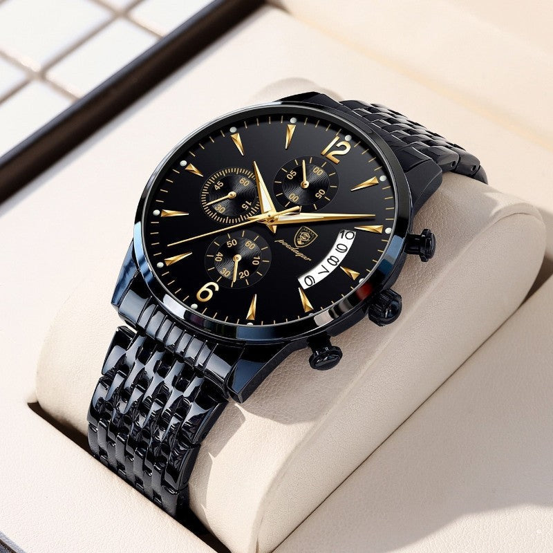 Men's Elegant Multifunction Chronograph Watch