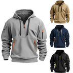 Men's Hoodie with Multiple Pockets