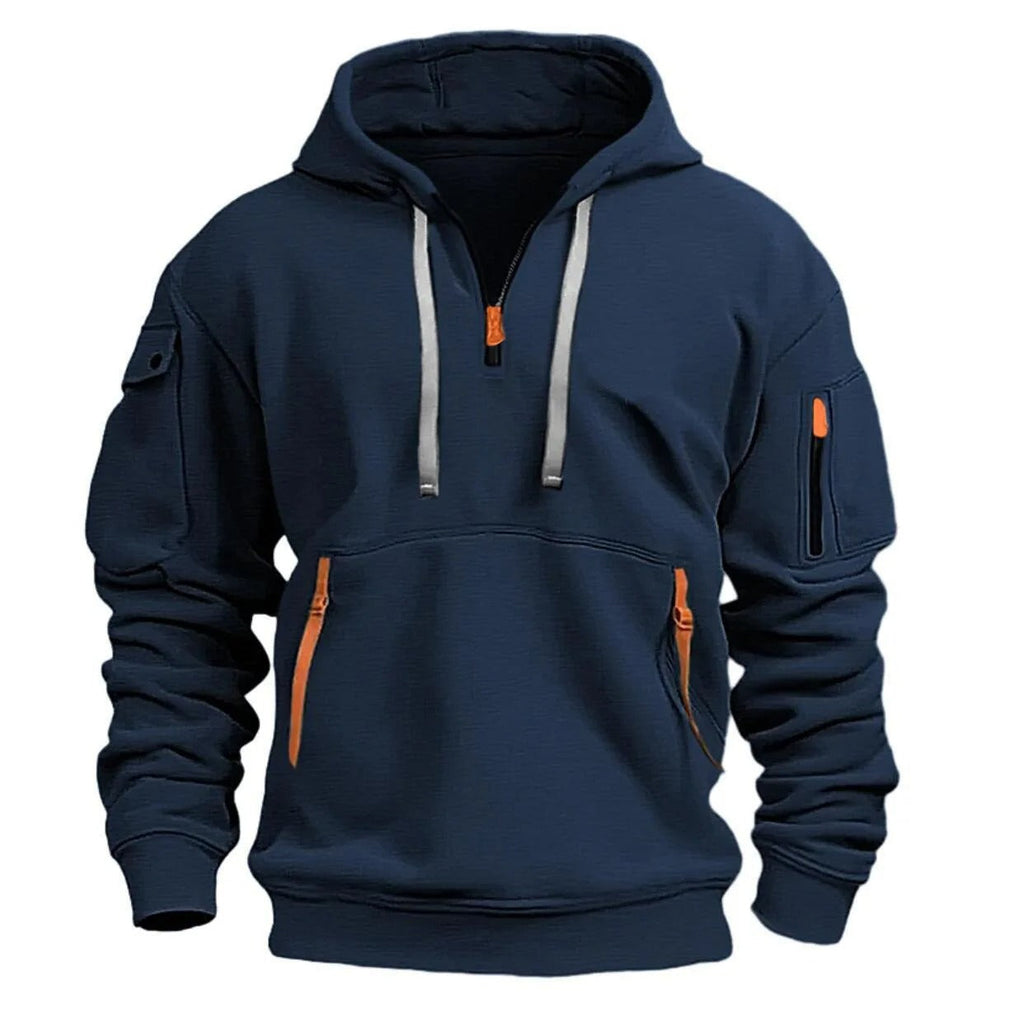 Men's Hoodie with Multiple Pockets