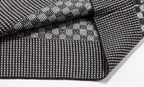 Men's Checked Knit Turtleneck Sweater