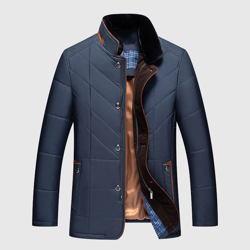 Men's Quilted Winter Jacket with Premium Insulation Technology