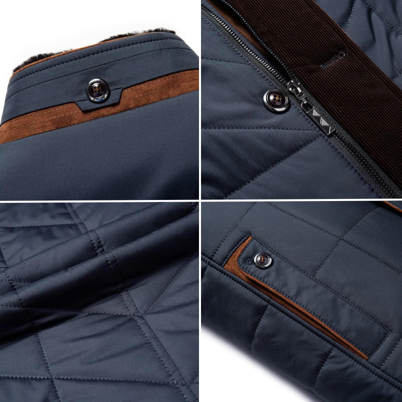 Men's Quilted Winter Jacket with Premium Insulation Technology