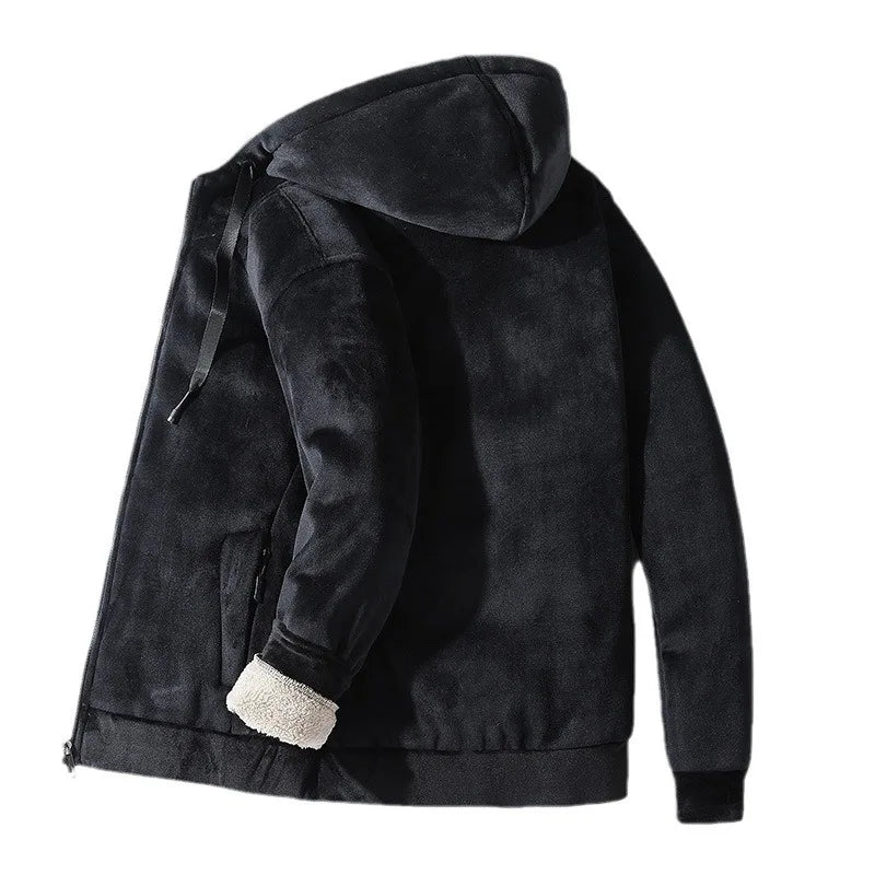 Men's Sherpa-Lined Hooded Jacket