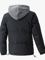 Men's Sherpa-Lined Hooded Street Style Puffer Jacket