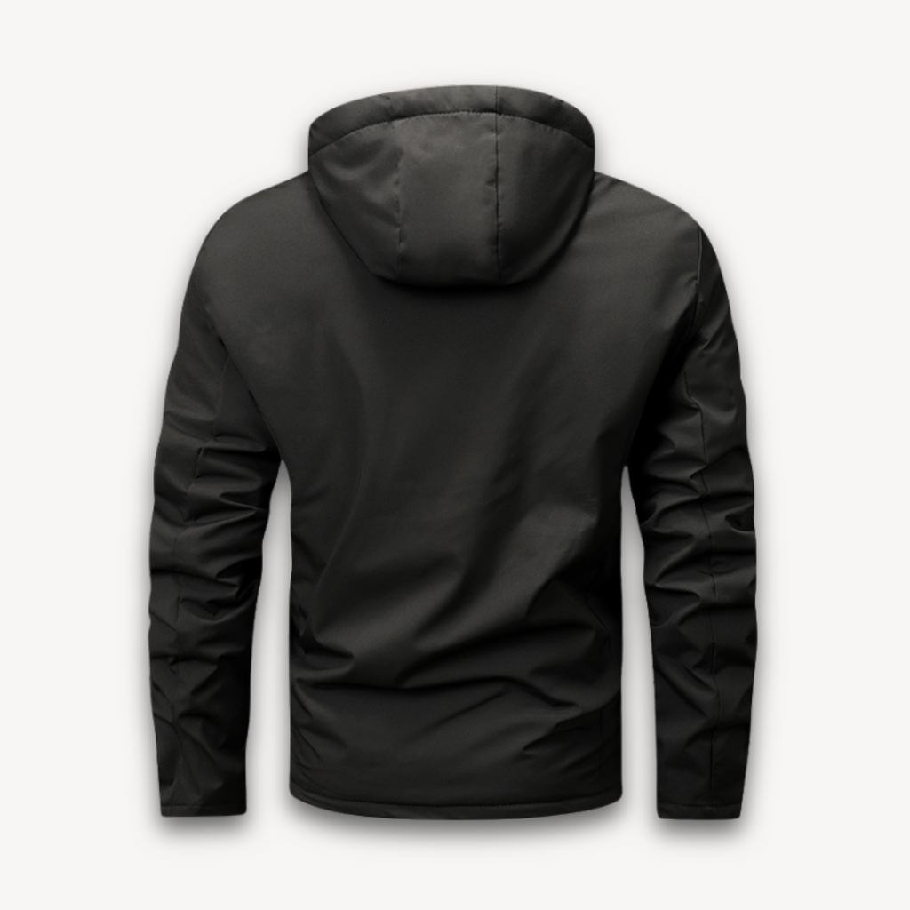 Men's Waterproof Hooded Jacket - Stylish & Durable Outerwear