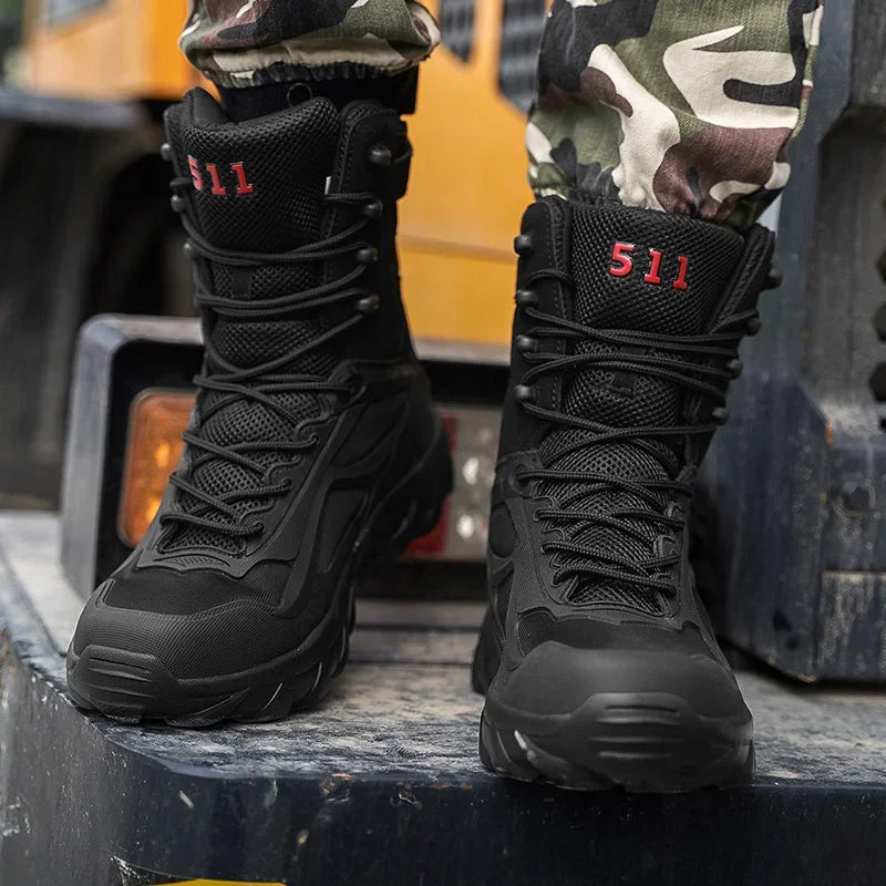 Men's Waterproof Tactical Boots for Challenging Terrains