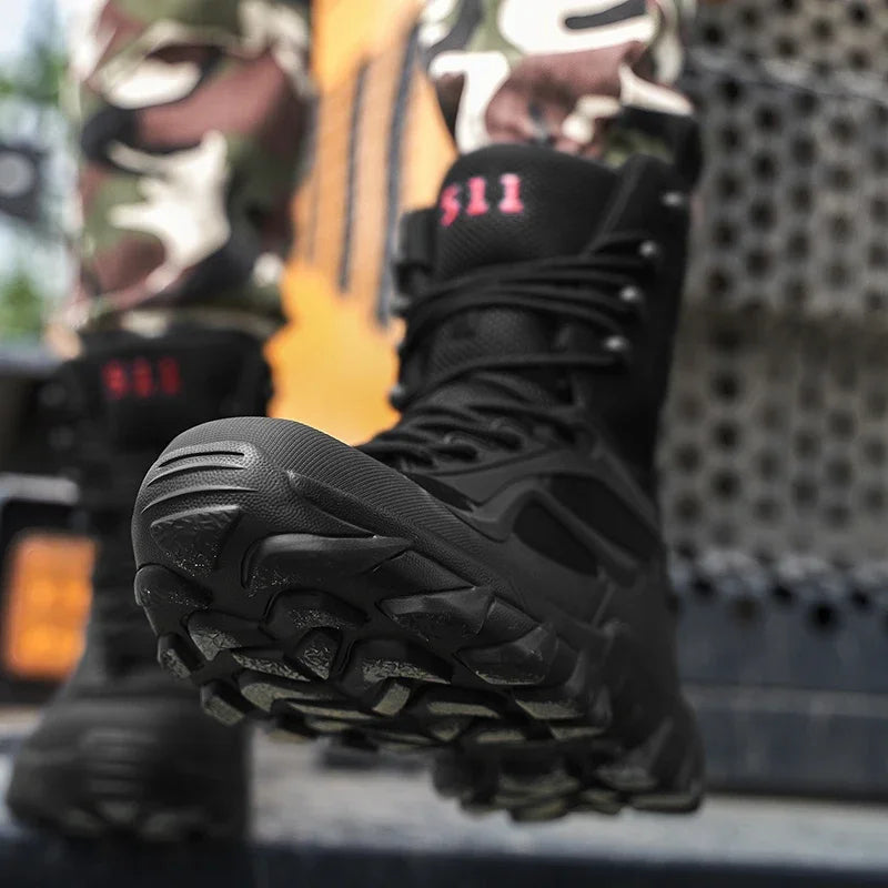 Men's Waterproof Tactical Boots for Challenging Terrains