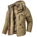 Men's Winter Jacket with Waterproof Technology and Adjustable Hood