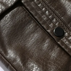 Men's Winter Leather Coat Elegant Leather