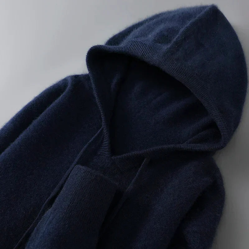 Men's Wool and Cashmere Sweater Soft Warm Knit Pullover Hand Wash Only