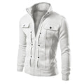Men's Full Zip Jacket with Stand Collar